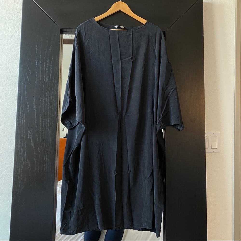 Elizabeth Suzann Artist Dress, Black Silk Crepe